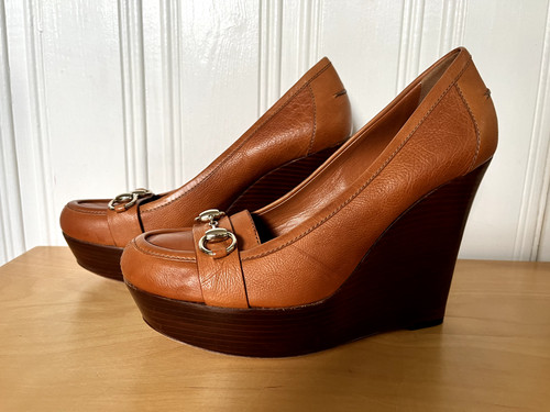Gucci plateau wedge loafer - gucci,