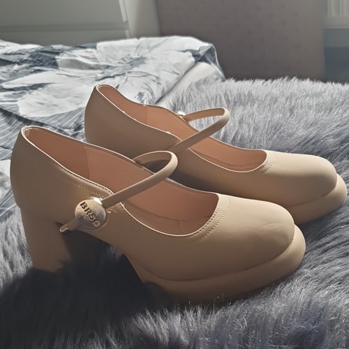 Brso damen pumps beige plateau - brso,