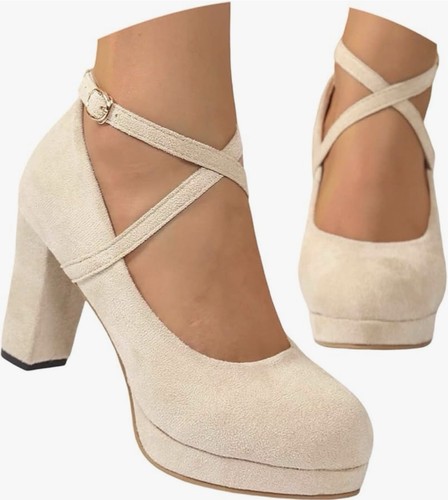 Damen pumps beige wildleder - damen,