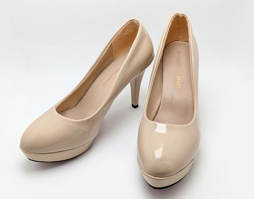 Nude high heels pumps - high,