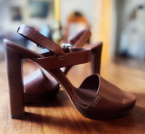 Prada plateau high heels leder - high,
