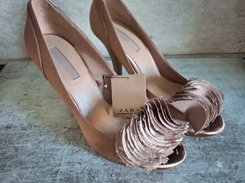 Zara plateau pumps beige - zara, blume