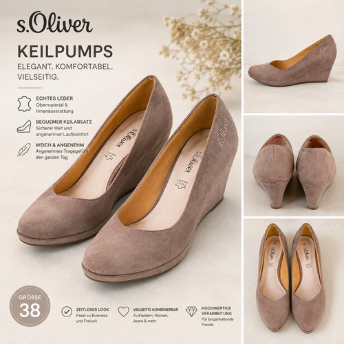 Oliver keilpumps 38 - keilpumps, –