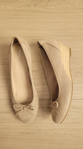 Beige nude keilpumps - beige, gr