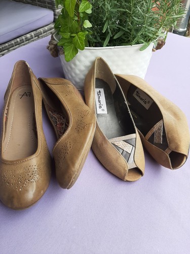 Vintage pumps mit keilabsatz - vintage,